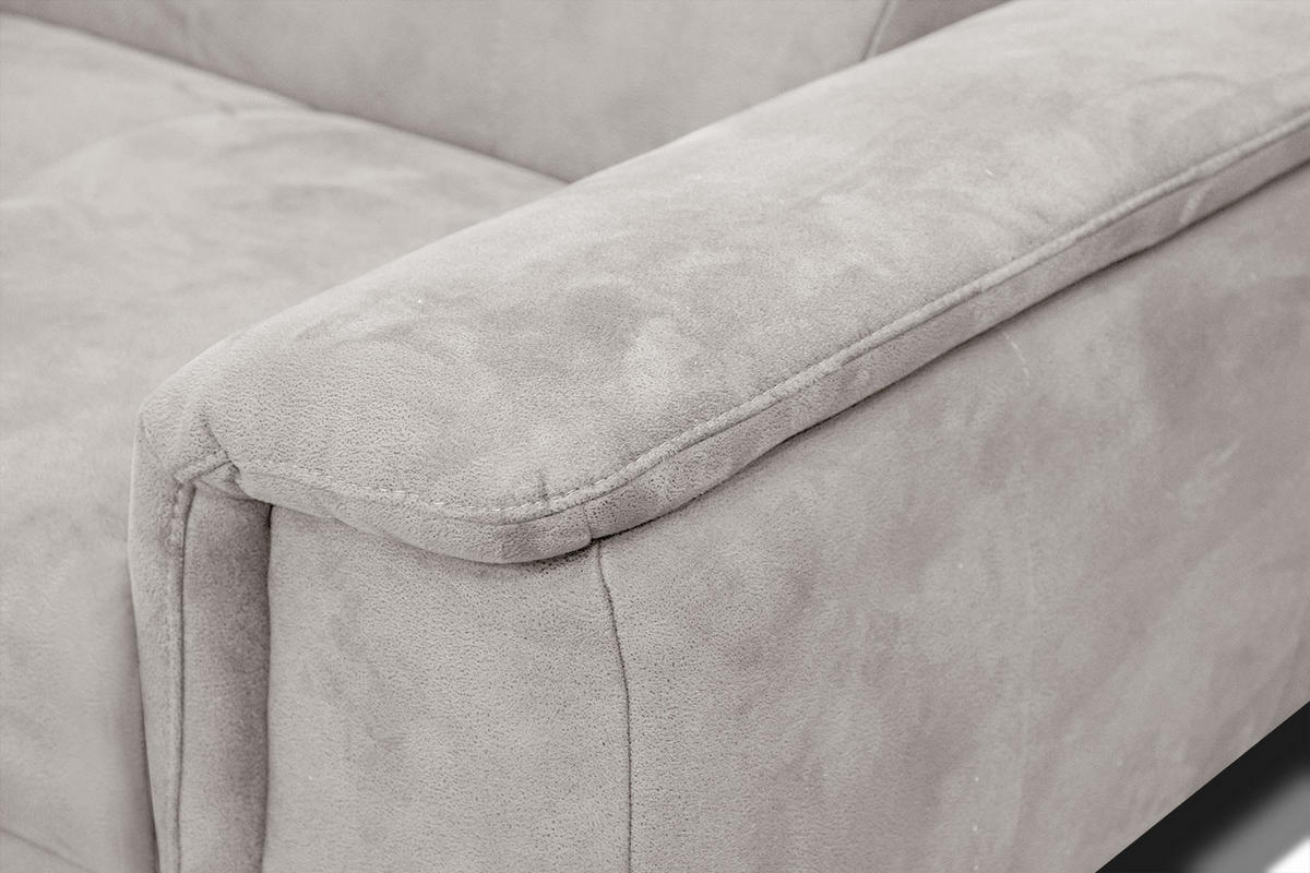 ECKSOFA FIERO 4-Sitzer, ecru - Ecru/Schwarz, Holzwerkstoff/Textil (158/269cm) - Courtois Laville