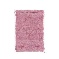 BERBERTEPPICH aus reiner Wolle 103x 159 cm - Pink, Naturmaterialien (103/159cm) - AFK Living