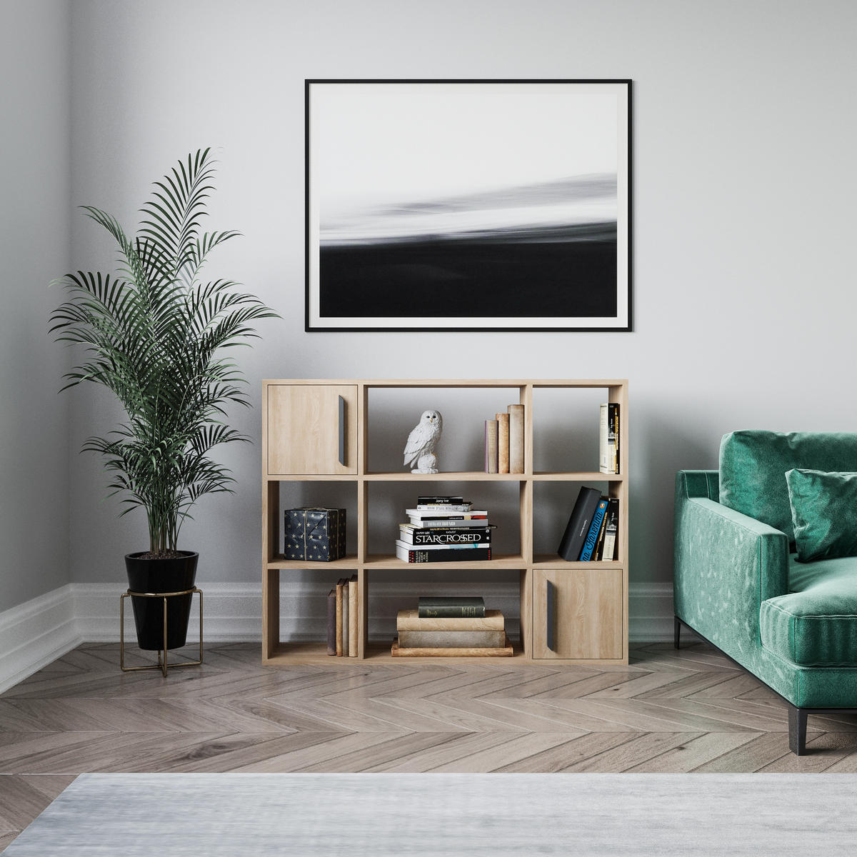 BÜCHERREGAL Randall Eiche - Eichefarben, Holzwerkstoff (25.4/94/120cm) - Decorotika