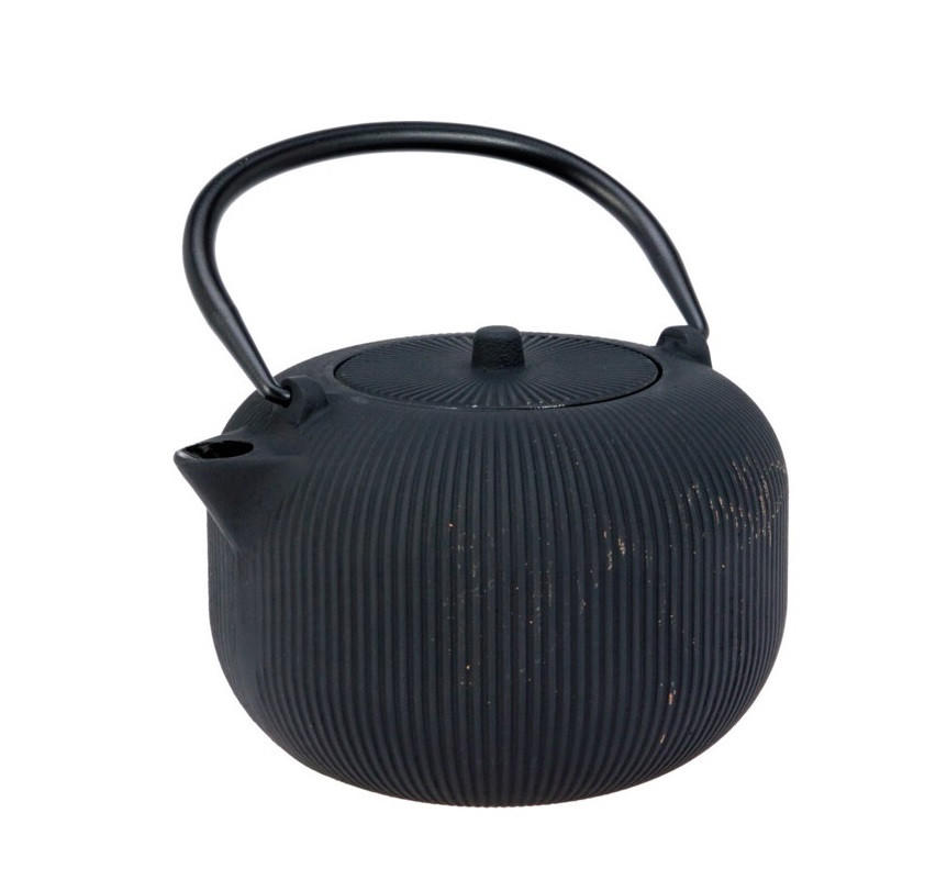 TEEKANNE Base schwarz 16/16/11 cm Gusseisen - Schwarz, Metall (1L) - Mondex
