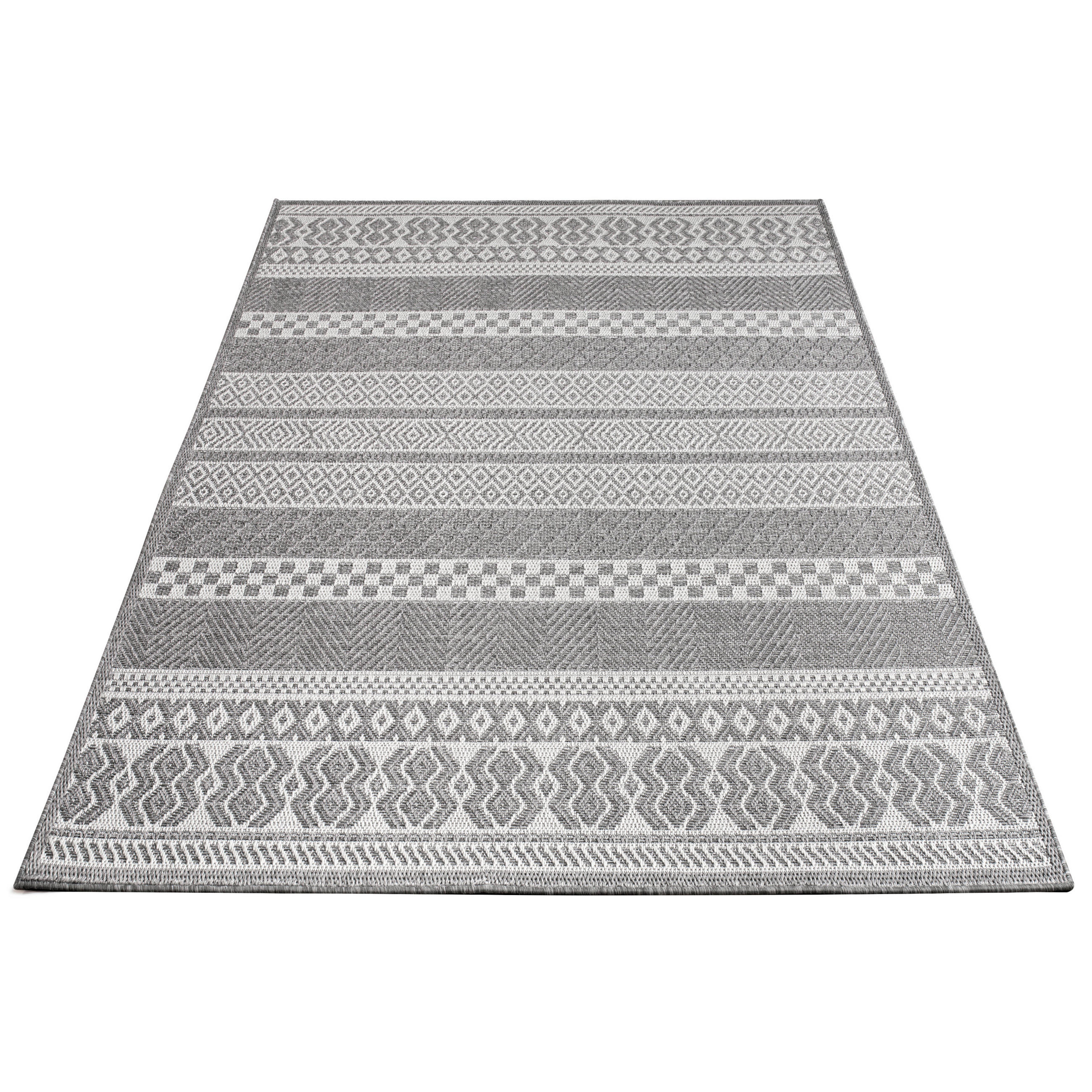 Paco Home Outdoor-Teppich Hellgrau 80x150 cm
