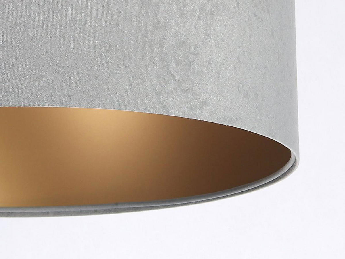 HÄNGELEUCHTE Grau 60/30 cm - Goldfarben/Grau, Kunststoff (60/1.1/30cm) - ONZENO
