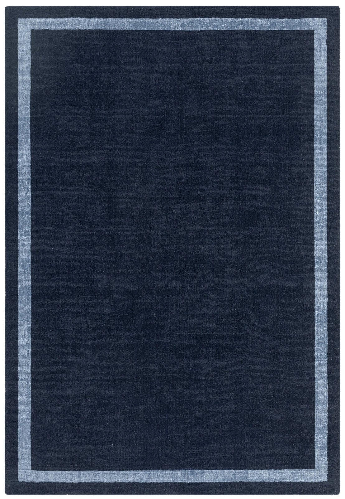 TEPPICH modern Wolle BILA Blau 120 x 170 cm - Blau, Naturmaterialien (120/170cm) - Novatrend