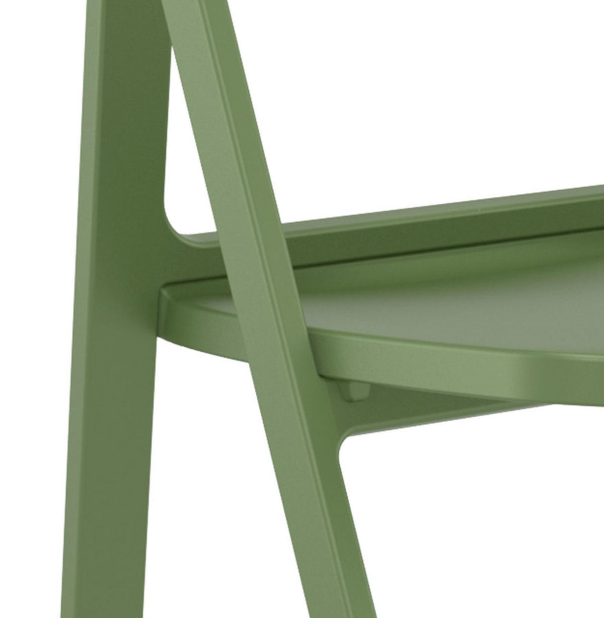 KLAPPSTUHL SLAG Grün - Olivgrün, Kunststoff (48/45/48cm) - Légia Home