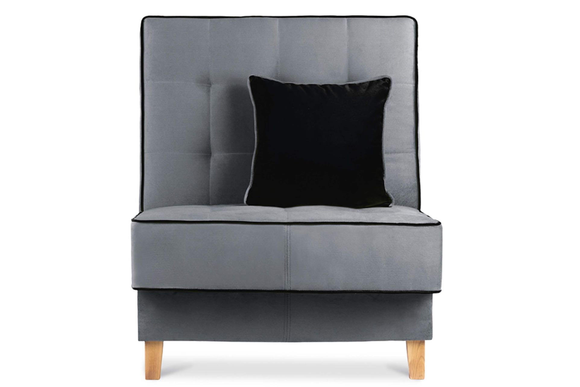 KLAPPSESSEL DOZER einem kleinen Bettkasten, Grau - Grau, Textil (80/94/93cm) - KONSIMO®
