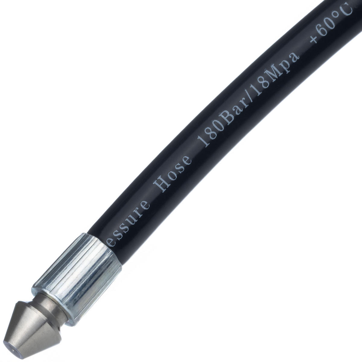 SCHLAUCH Kanalreinigung, 20 m, Außengewinde M22, 1/4 Zoll Anschluss, Düse 1 vorne 3 hinten, max. 160 bar, 60 °C - Multicolor, Kunststoff/Metall (10/10/10cm)
