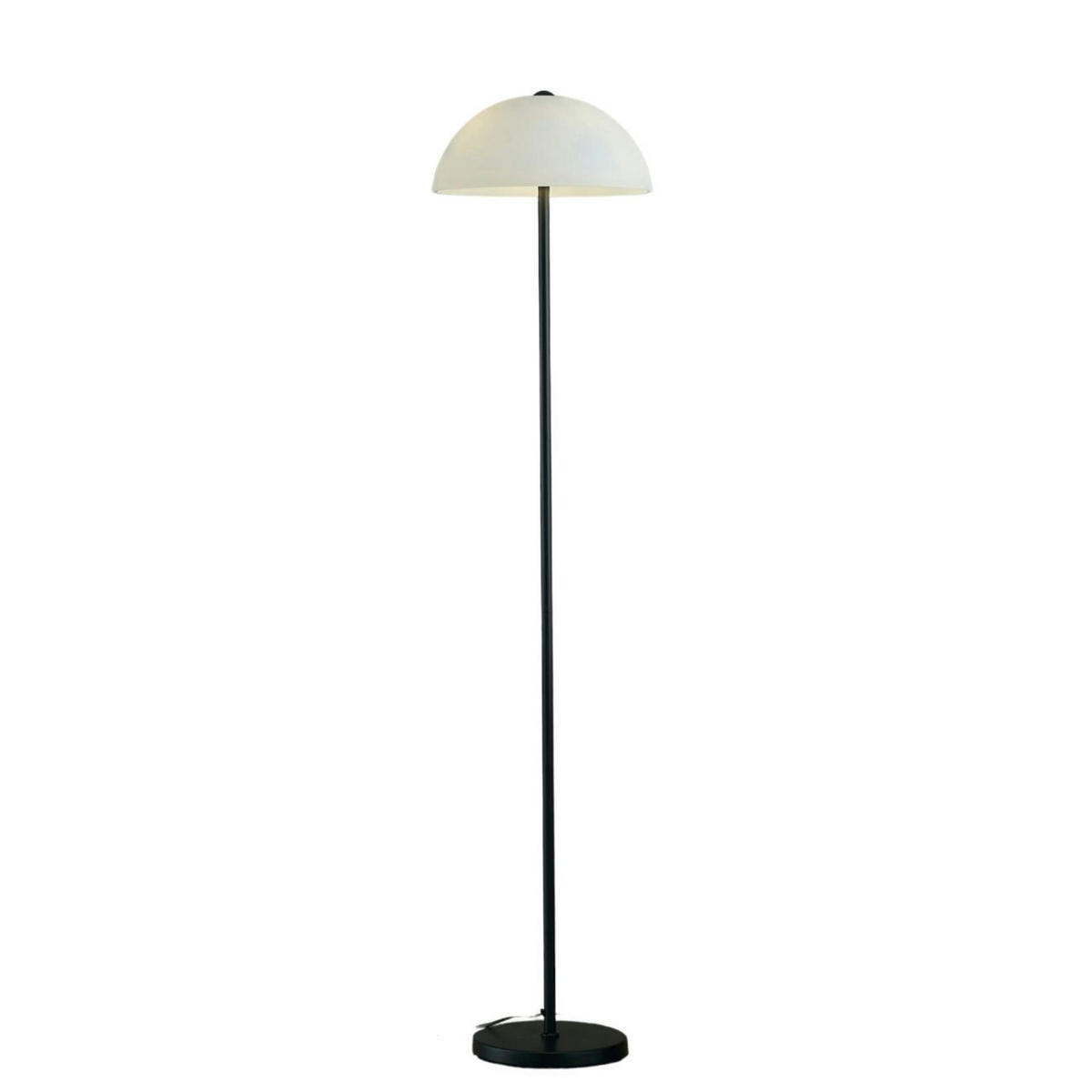 STEHLEUCHTE Melito, Schwarz und weiß, 155cm - Weiß, Glas (35/35/155cm) - KOSILUM