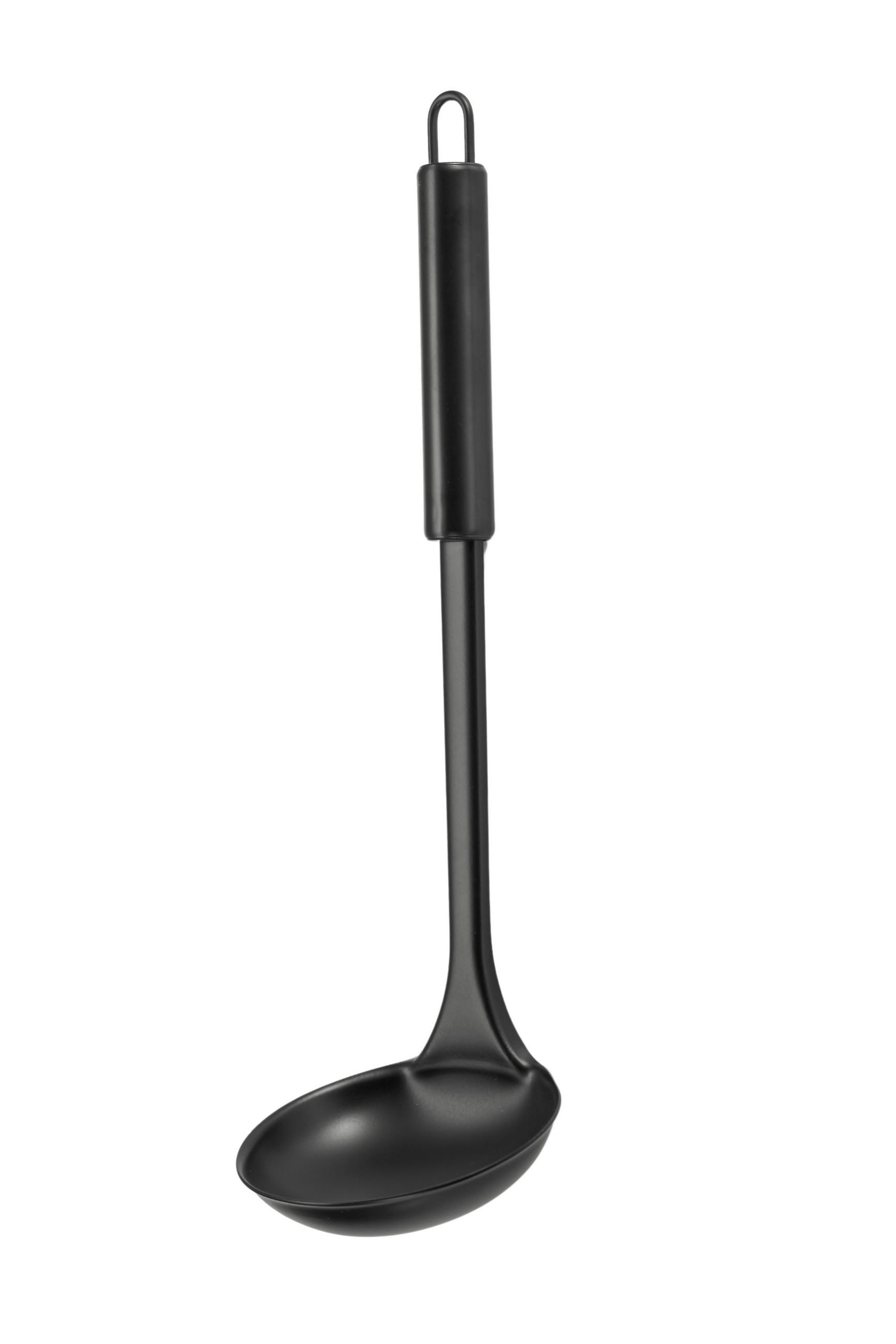SCHÖPFLÖFFEL Modern Kitchen Schwarz 30/9/30 cm Metall - Schwarz, Metall (30cm) - Mondex
