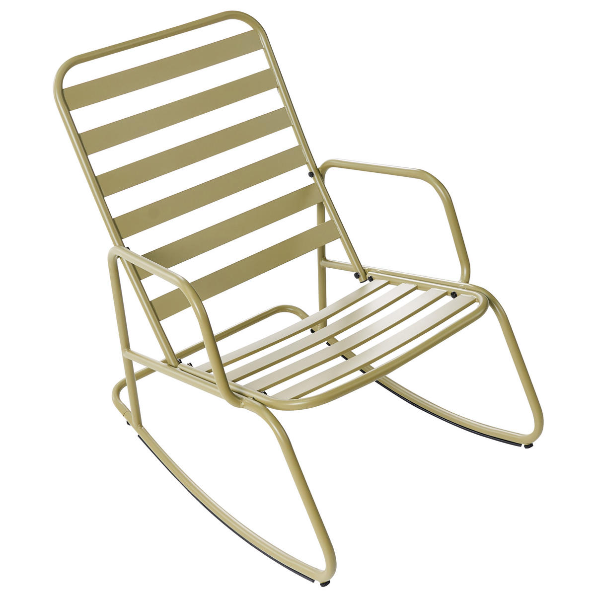 GARTEN-SCHAUKELSTUHL Olivgrün Turi - Olivgrün, Metall (66/92/96cm) - Beliani