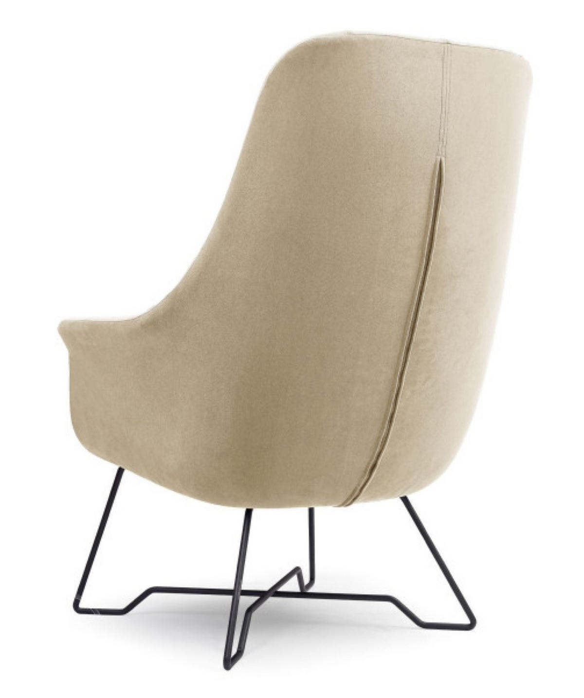 SESSEL Beige ENZO Gepolstert Mit Gepolstertem Rücken - Beige, Textil (72.5/101.5/83cm) - Sepro Meble