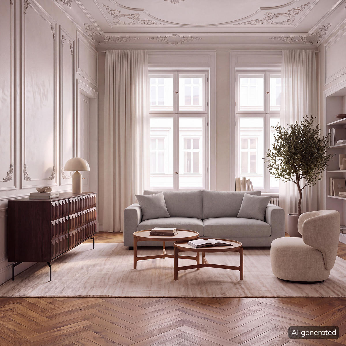 2,5-SITZER SOFA - Schwarz/Grau, Holz/Kunststoff (182/79/106cm) - home24