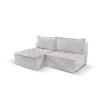 ECKSOFA Bohoo Mini Modernes Mit Schlaffunktion Hellbeige Links - Ecru, Holz (140/200cm) - Kaiser Möbel