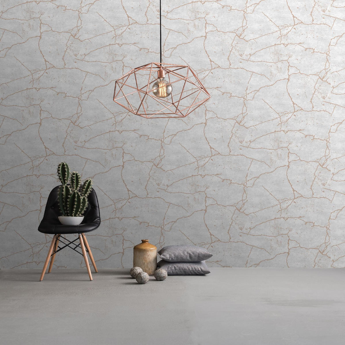 VLIESTAPETE Kintsugi 1005x53cm - Roségold, Papier/Kunststoff (53/1000cm) - Superfresco Easy