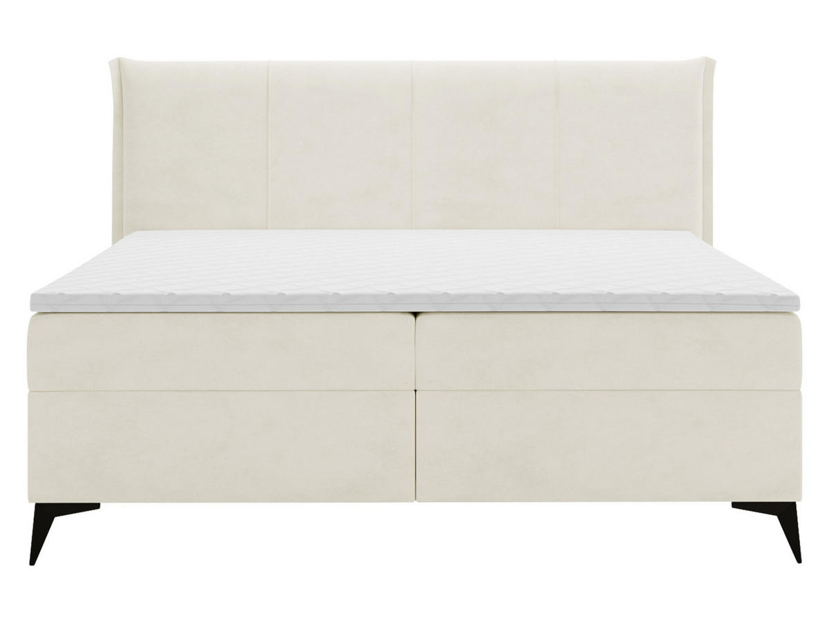 BOXBETT Eco - Creme/Schwarz, Holz/Holzwerkstoff (180/200cm) - MIRJAN24
