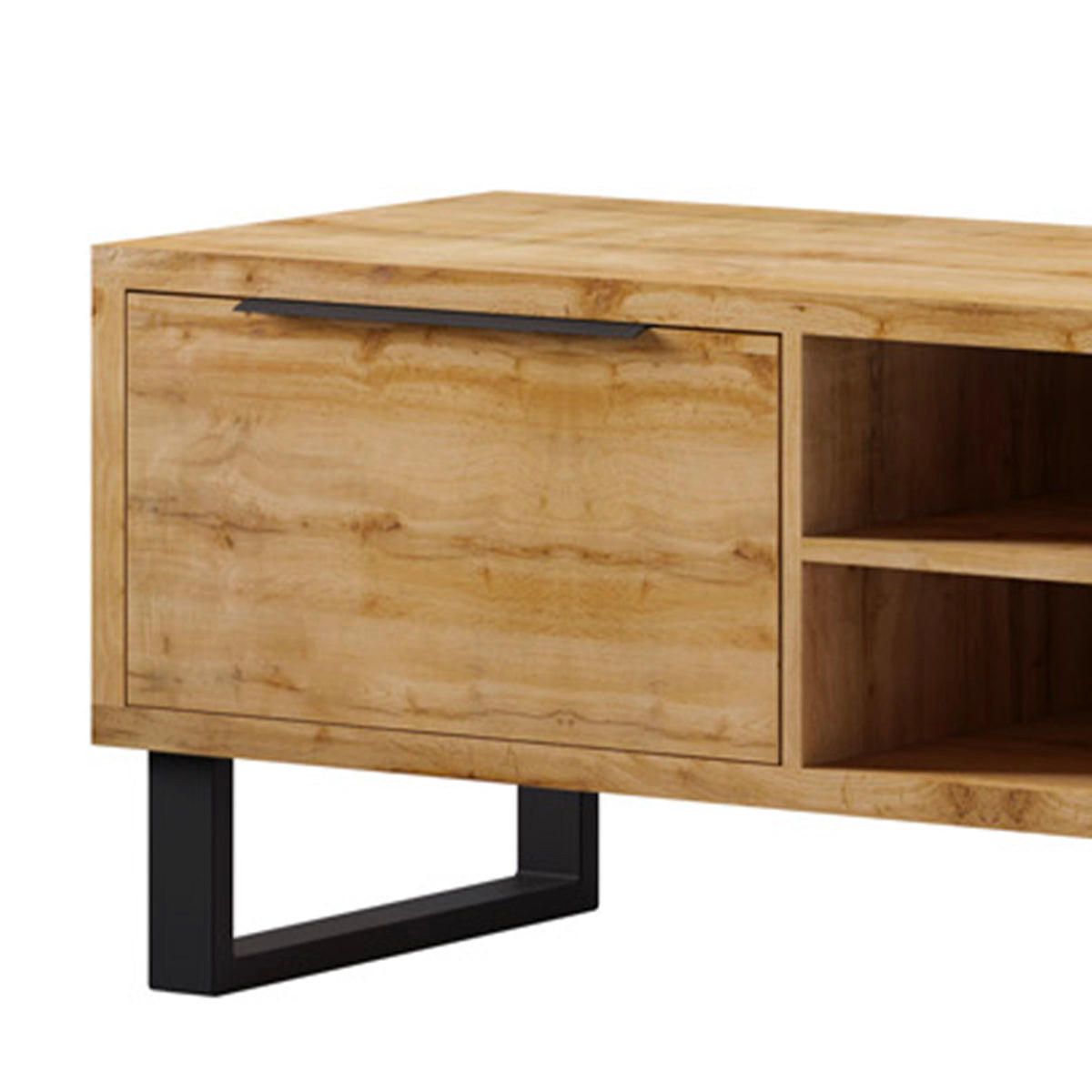 TV-MÖBEL Eden Holz und Metall - Braun, Holzwerkstoff (180/50/50cm) - Petits-meubles