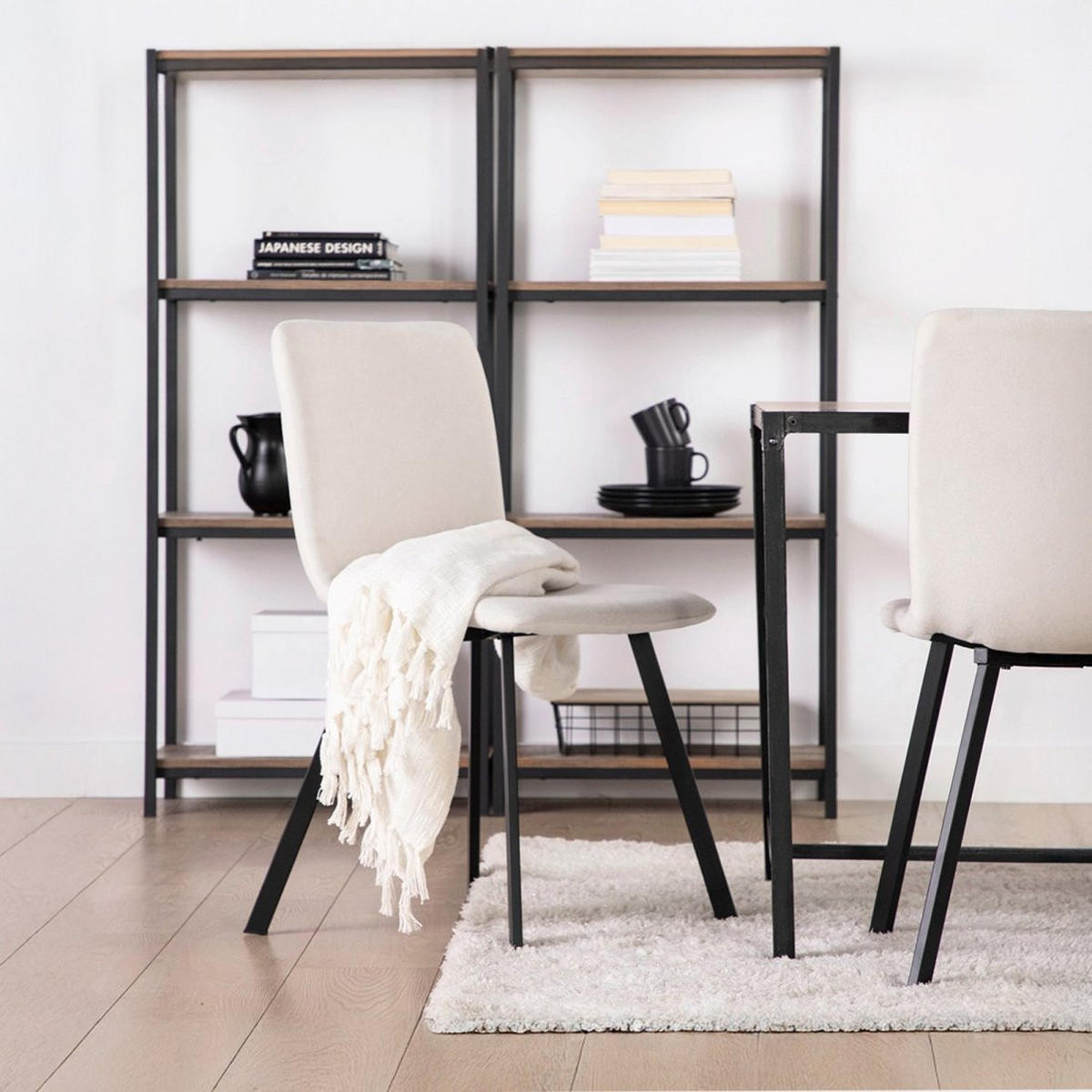 ESSZIMMERSTUHL Maia Beige 43 cm x 87 cm - Beige, Textil (43/87/54cm) - Klast Home