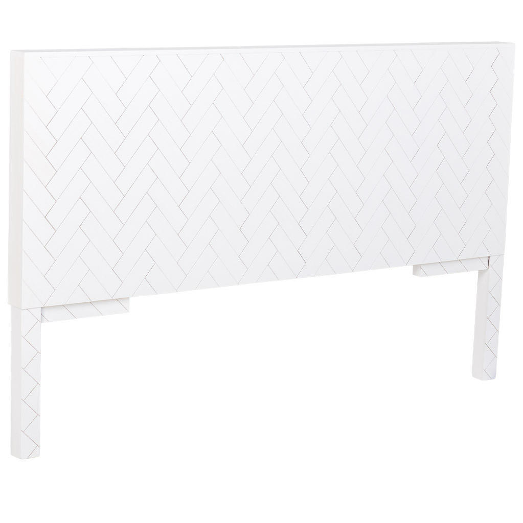 KOPFTEIL aus Holz, weiß, 160x7x100cm - Weiß, Holz (160/100/7cm) - Wanderlust