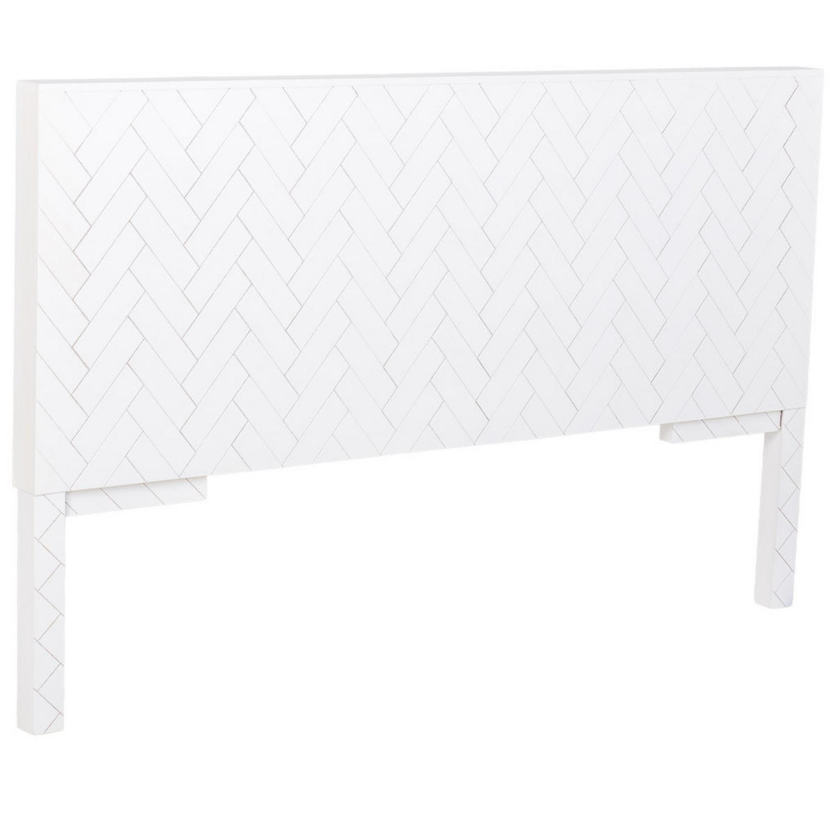 KOPFTEIL aus Holz, weiß, 160x7x100cm - Weiß, Holz (160/100/7cm) - Wanderlust