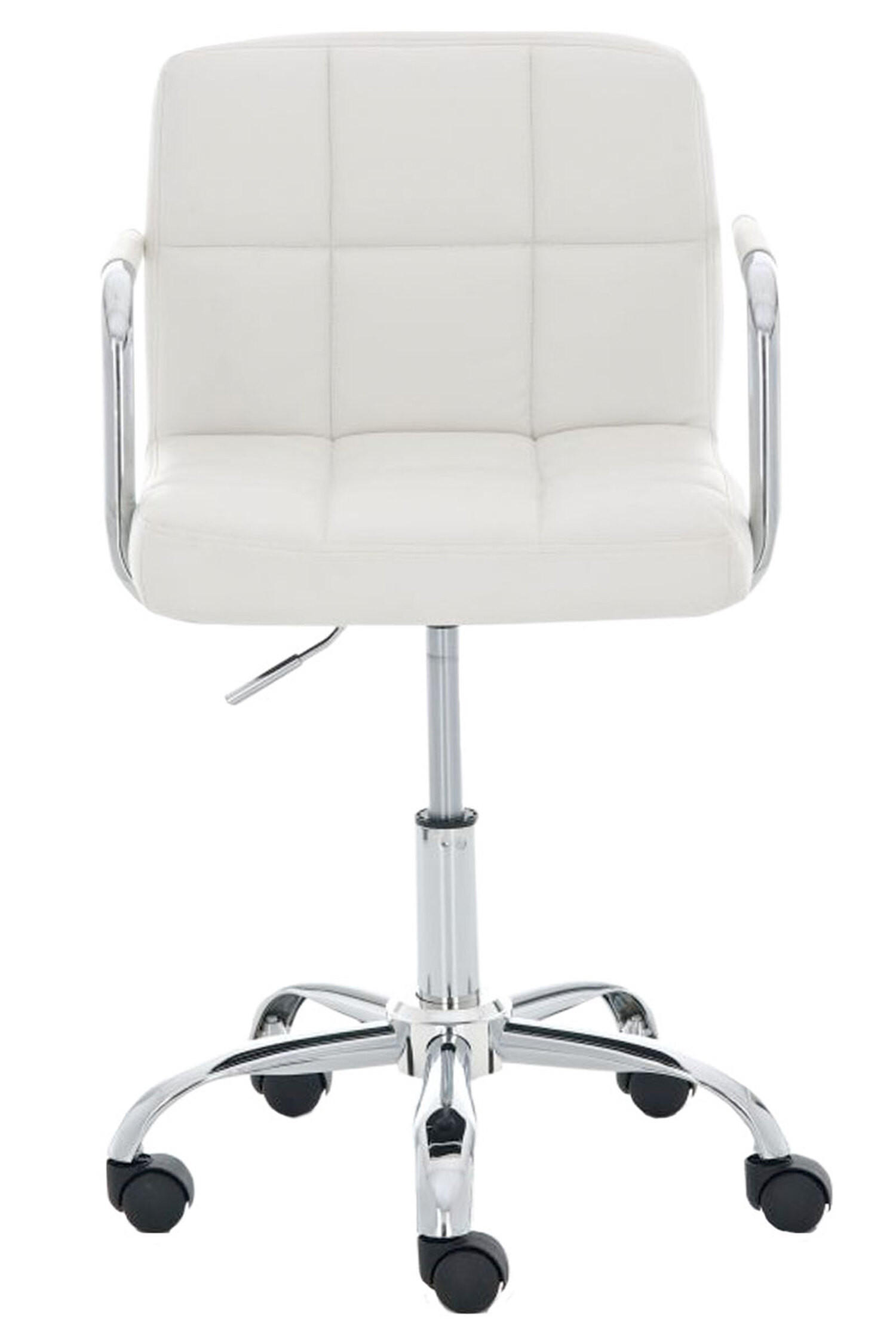 BÜROSTUHL Lucille, Weiß - Weiß, Textil/Metall (54/86/46cm) - TPFLiving