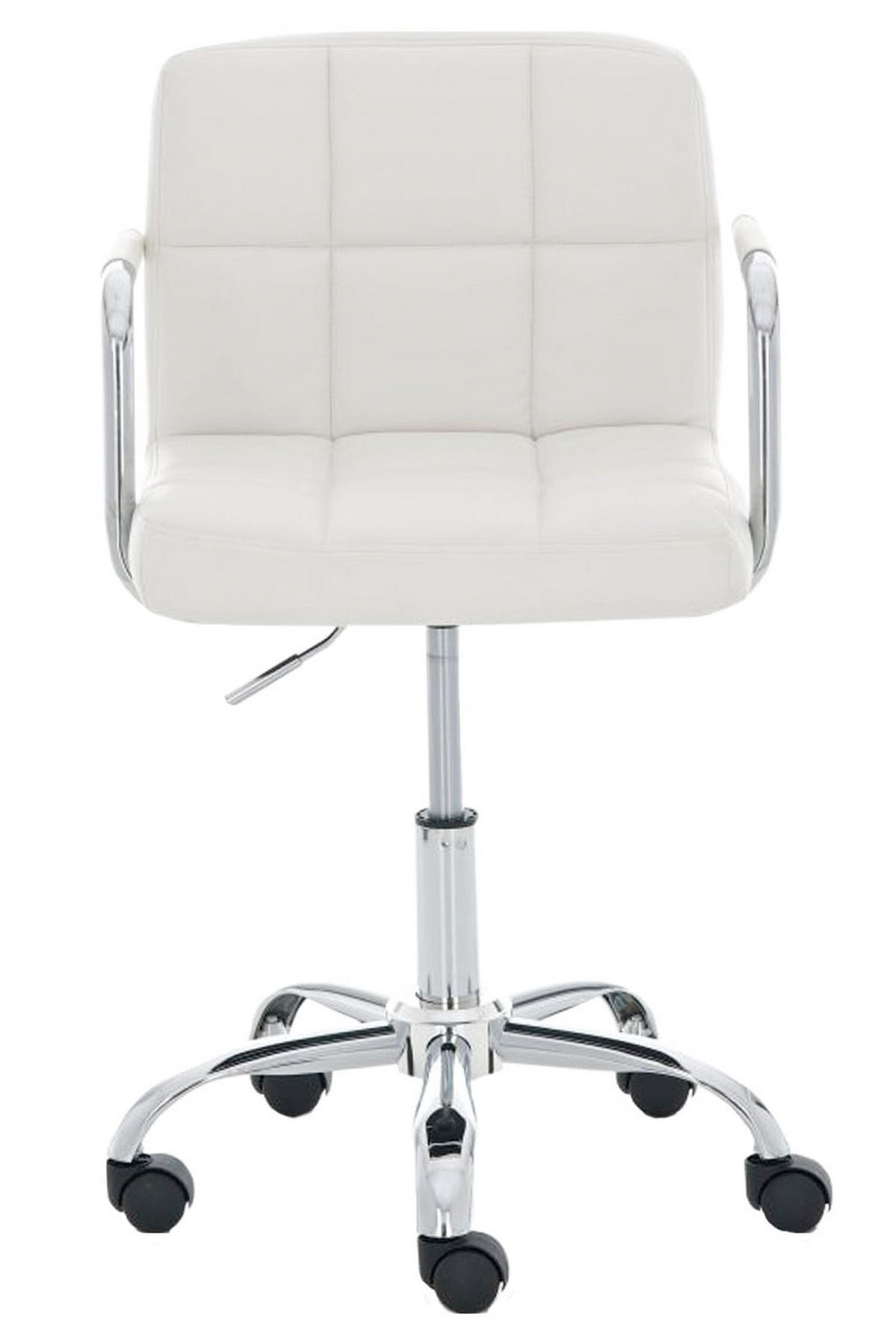 BÜROSTUHL Lucille, Weiß - Weiß, Textil/Metall (54/86/46cm) - TPFLiving
