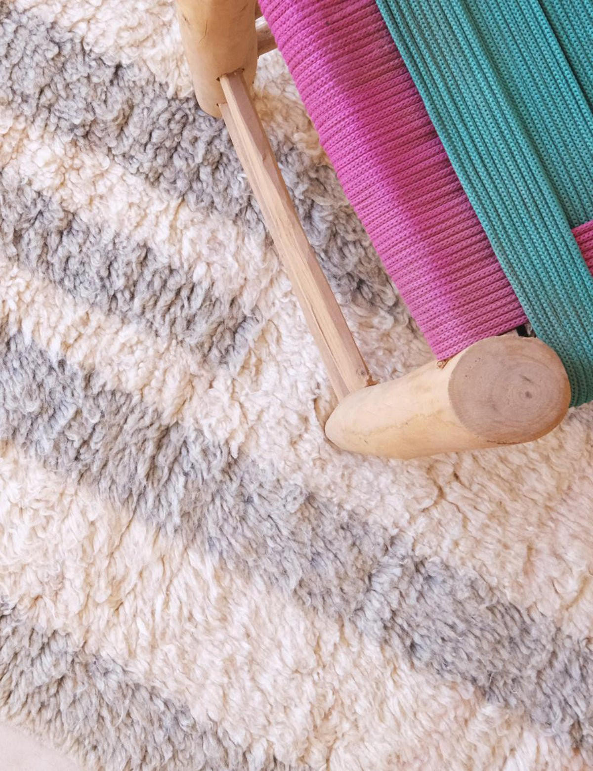 BERBERTEPPICH grafisch elegant 162x 266 cm - Beige, Naturmaterialien (162/266cm) - AFK Living