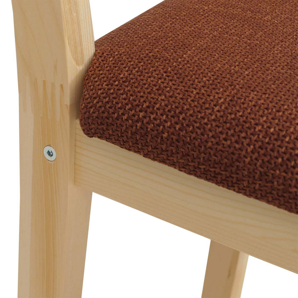 ESSZIMMERSTUHL Braun, Orange 2er-Set - Orange/Braun, Holz (43/85/44cm) - MCW