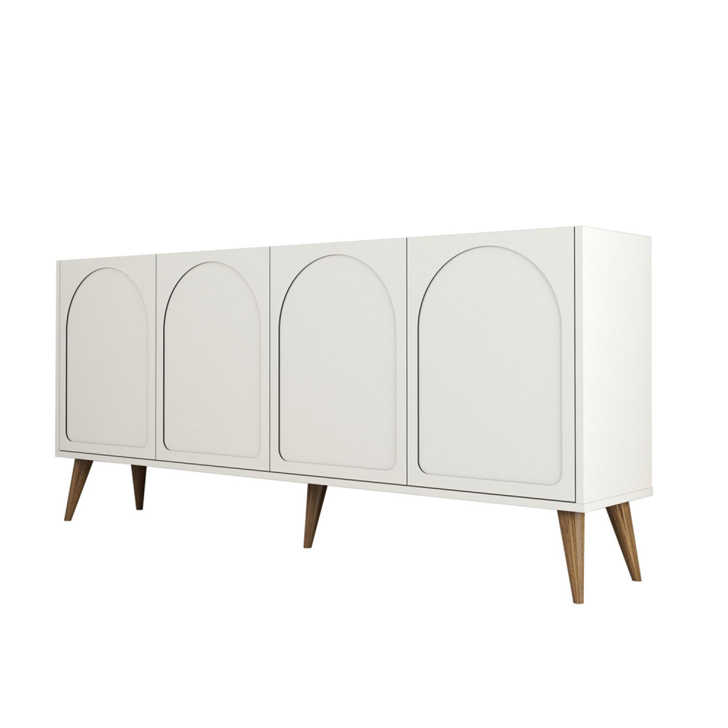 SIDEBOARD Lister gold Länge 180 cm - Goldfarben, Holzwerkstoff (180/35/81cm) - Concept Usine