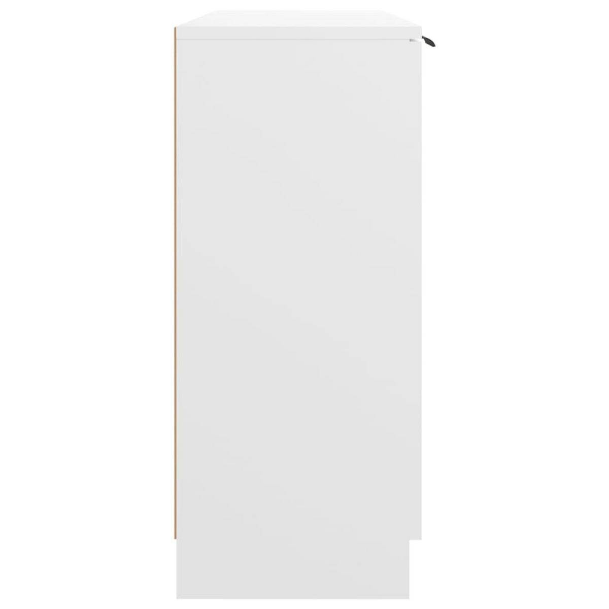 SIDEBOARD Weiss 90,5/30/70 Cm Holzwerkstoff - Weiß, Holzwerkstoff (30/70/90.5cm) - vidaXL