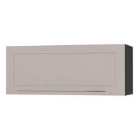 KLAPPHÄNGESCHRANK Kvantum W4B/90 Schwarz / Kaschmir Matt 90 / 32,5 / 36cm - Kaschmir/Schwarz, Holz/Holzwerkstoff (90/36/32.5cm) - Feldmann-Wohnen