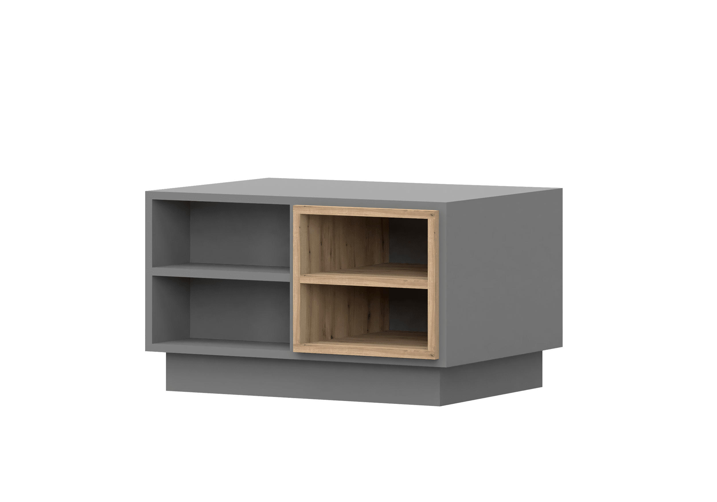 COUCHTISCH - Kaffeetisch Reyla Grau - Grau, Holzwerkstoff (75/120/50cm) - Möblo