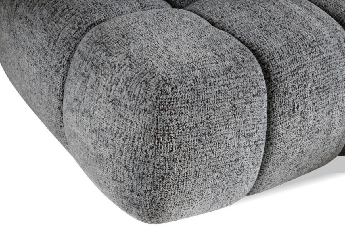 ECKSOFA Grau ARON Ohne Armlehnen Mit Schlaffunktion - Grau, Textil (225/172cm) - Sepro Meble