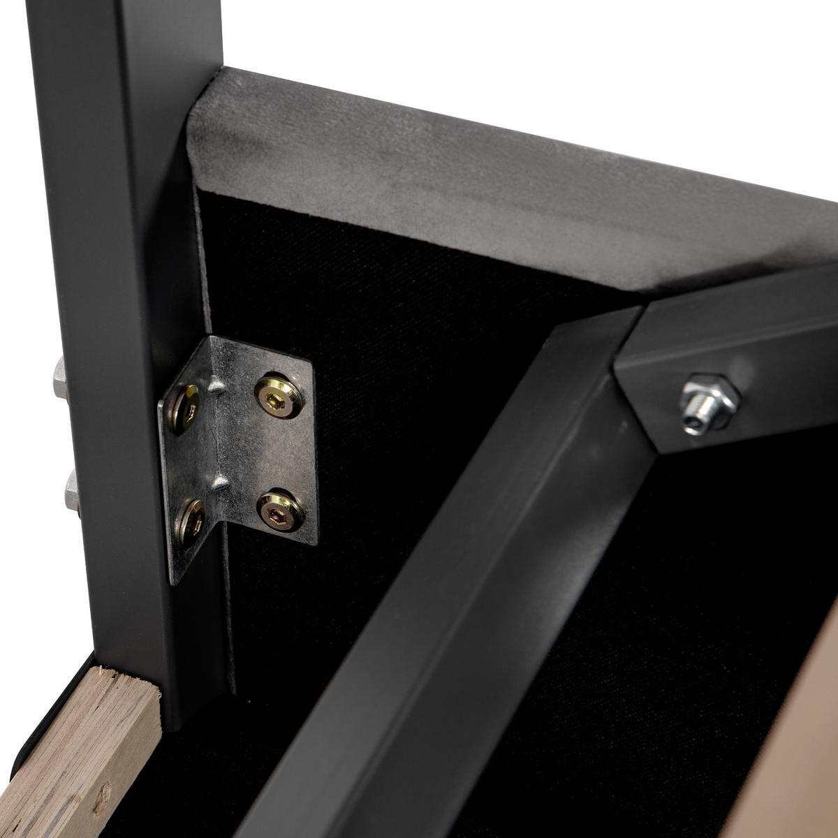 POLSTERBETT 140x190 Hydraulik Streifen Kopfteil Samt Grau - Grau, Textil (140/190cm) - FLIEKS