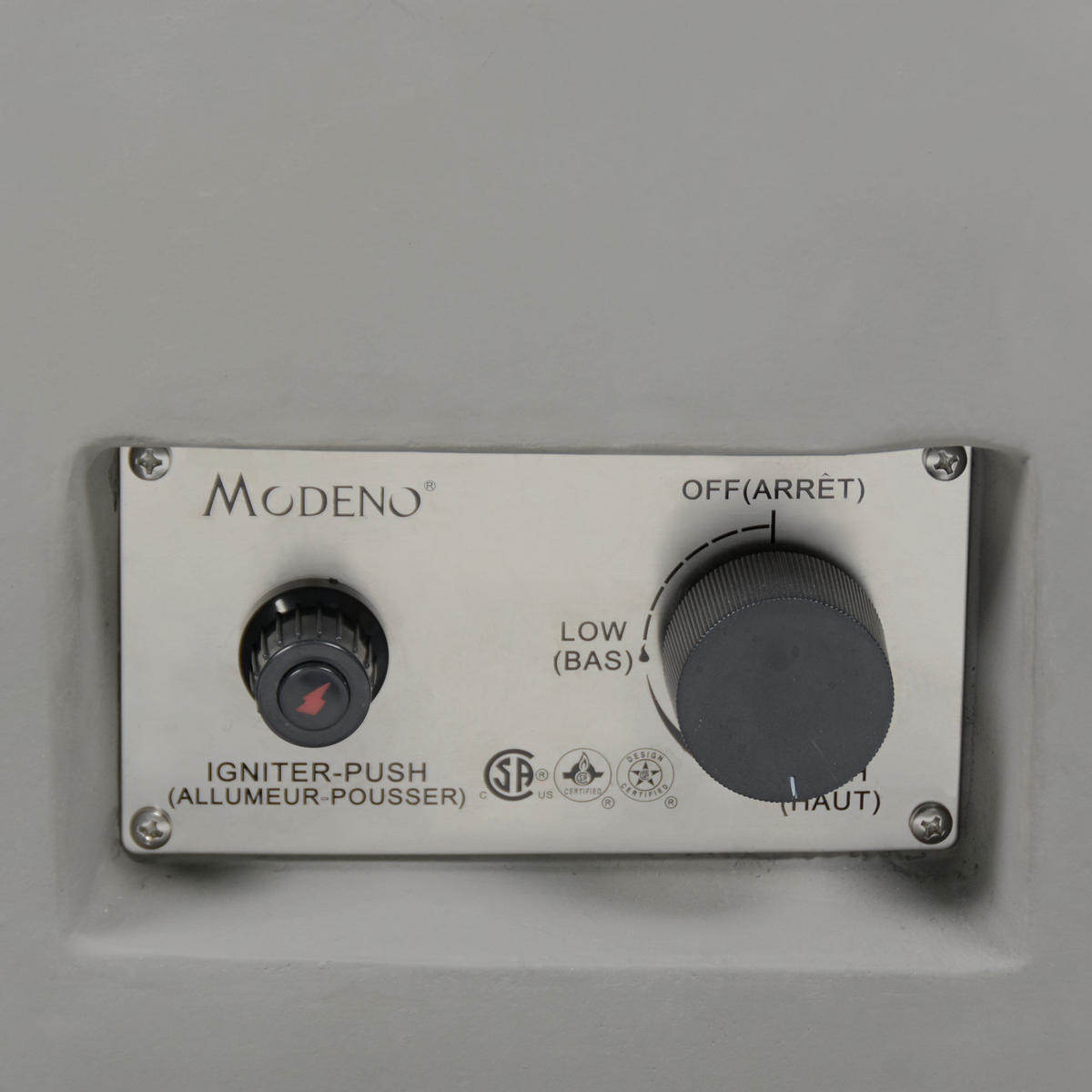 FEUERTISCH Westport Gasfeuerstelle aus GF-Beton 87/87/36 cm - Hellgrau, Naturmaterialien (86/36/86cm) - Elementi