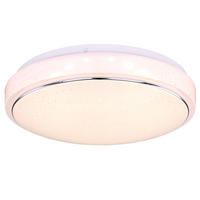 LED DECKENLEUCHTE KALLE Weiß Metall - Weiß, Metall (28.5/28.5/7.5cm) - Globo Lighting