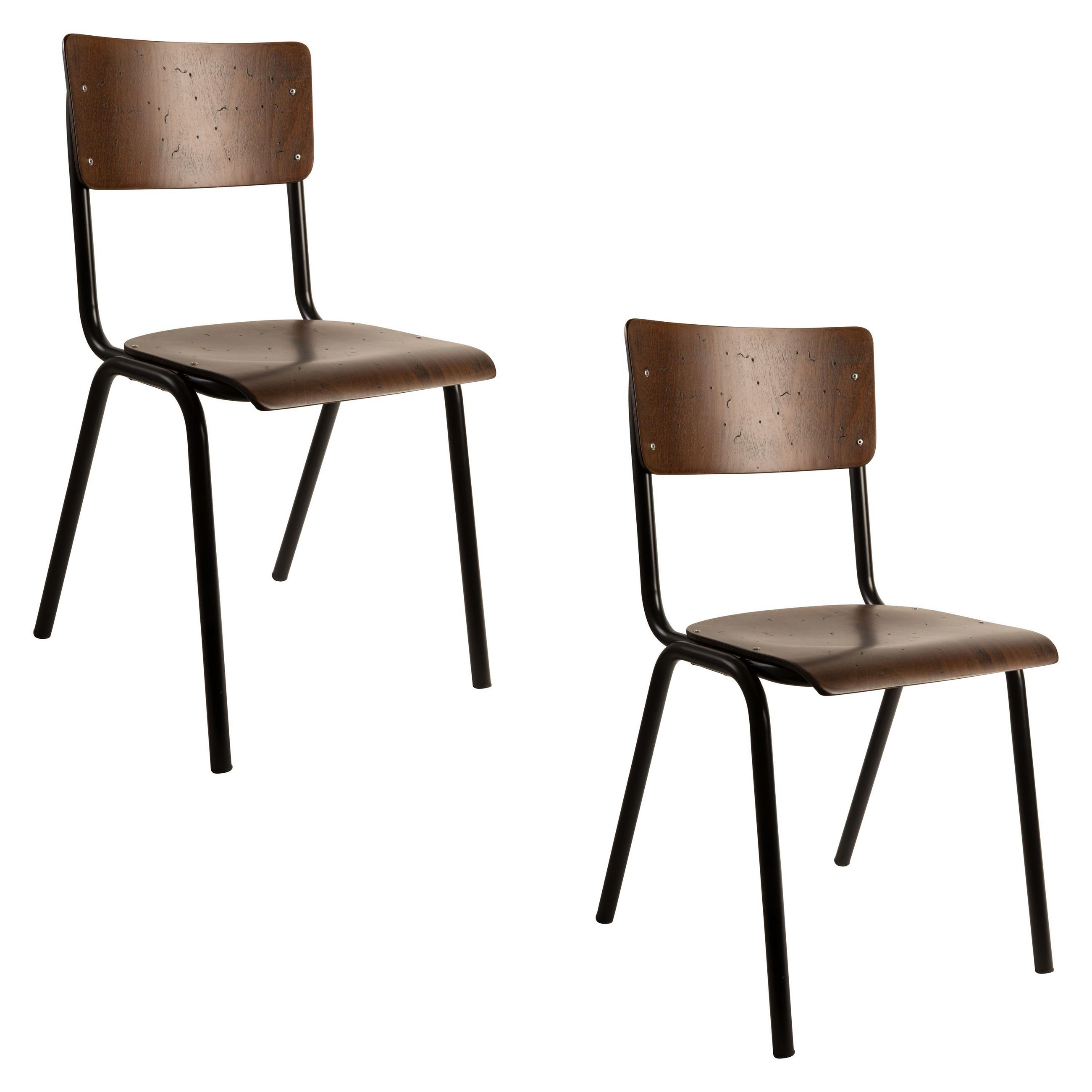 Dutchbone Esszimmerstuhl Braun 43x82.5x49 cm