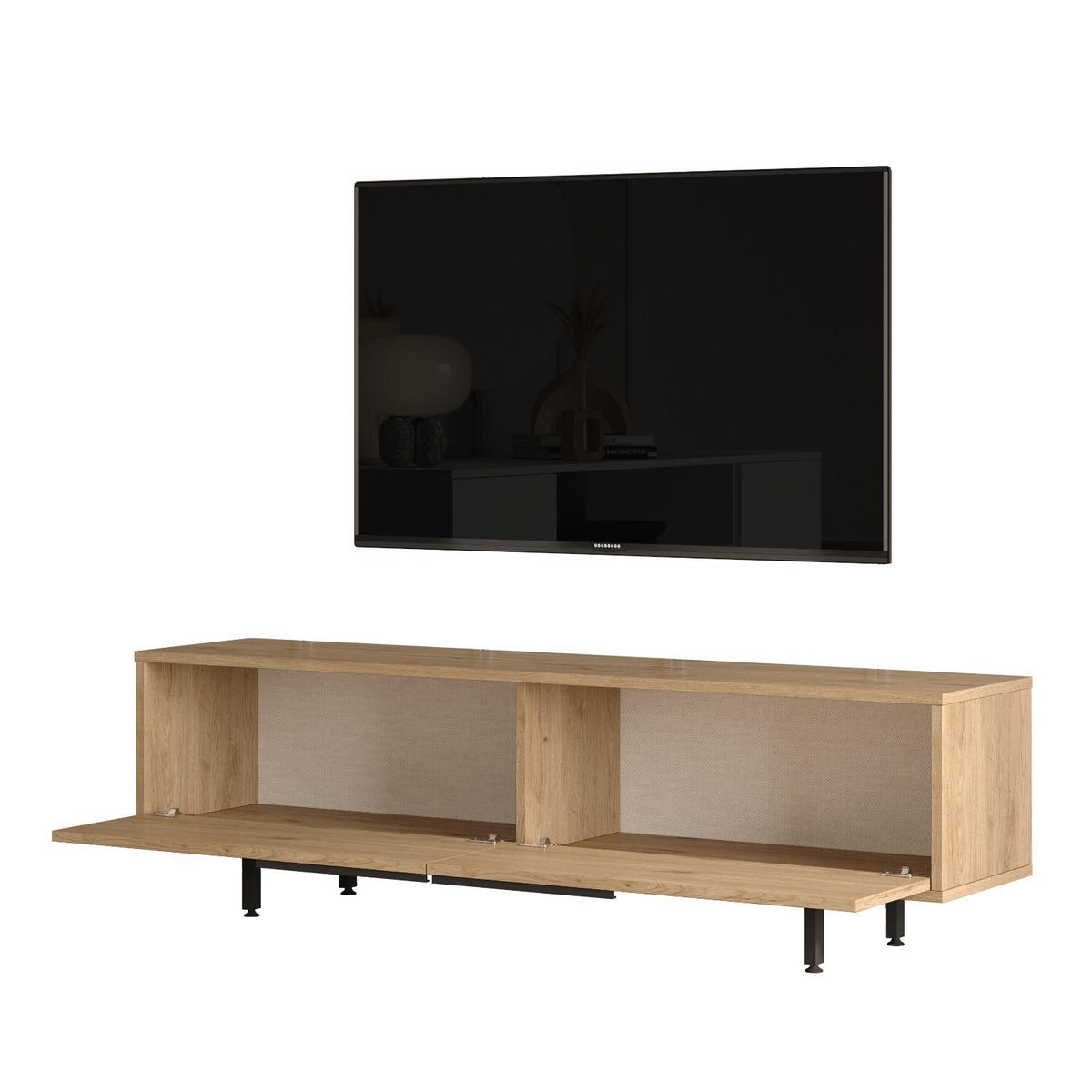 TV-MÖBEL calvin Braun - Braun, Holz (35/45/160cm) - Habitat Garten