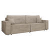 SCHLAFSOFA Karl Cord - Schwarz/Naturfarben, Holz/Kunststoff (245/82/90cm) - MIRJAN24