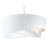 HÄNGELEUCHTE Weiß 50/23 cm - Pink, Kunststoff (50/1.3/23cm) - ONZENO
