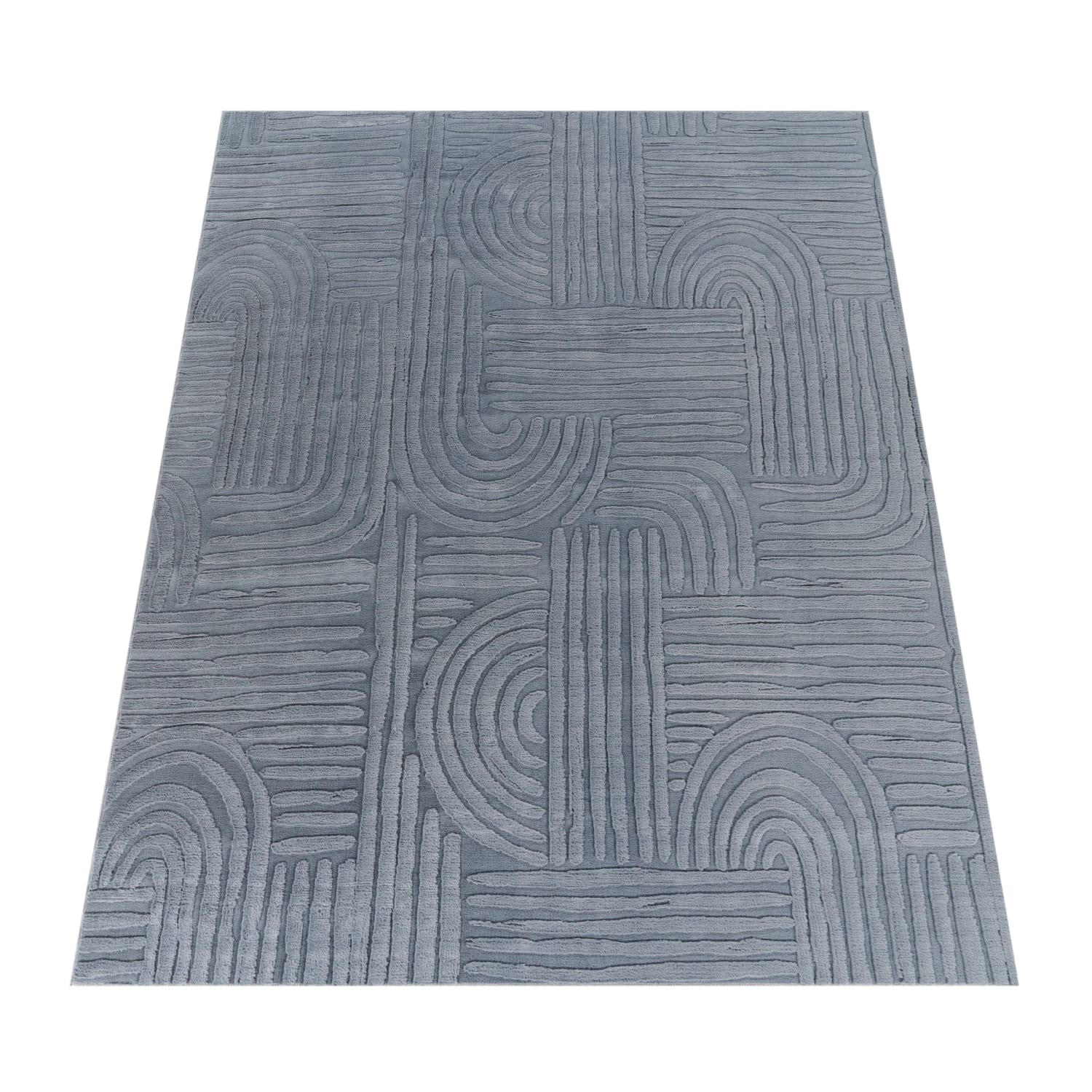 KURZFLORTEPPICH 80/150 cm Lelystad 527 - Anthrazit, Kunststoff (80/150cm) - Paco Home