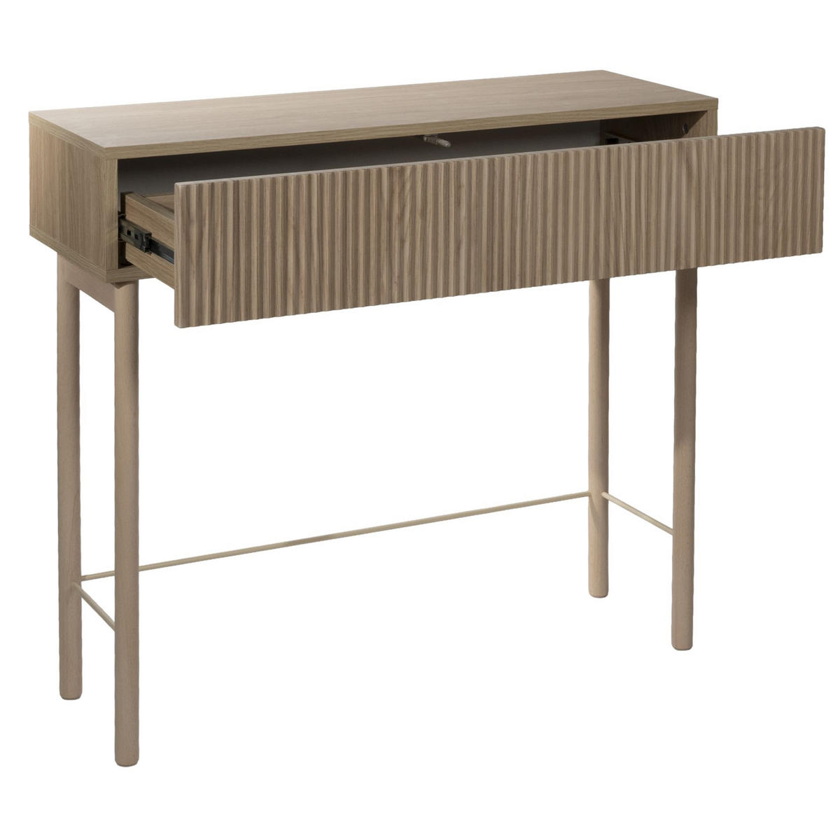 KONSOLENTISCH Nolie Eichenholzoptik 90 cm - Eichefarben, Holz/Holzwerkstoff (90/80/35.6cm) - Selsey