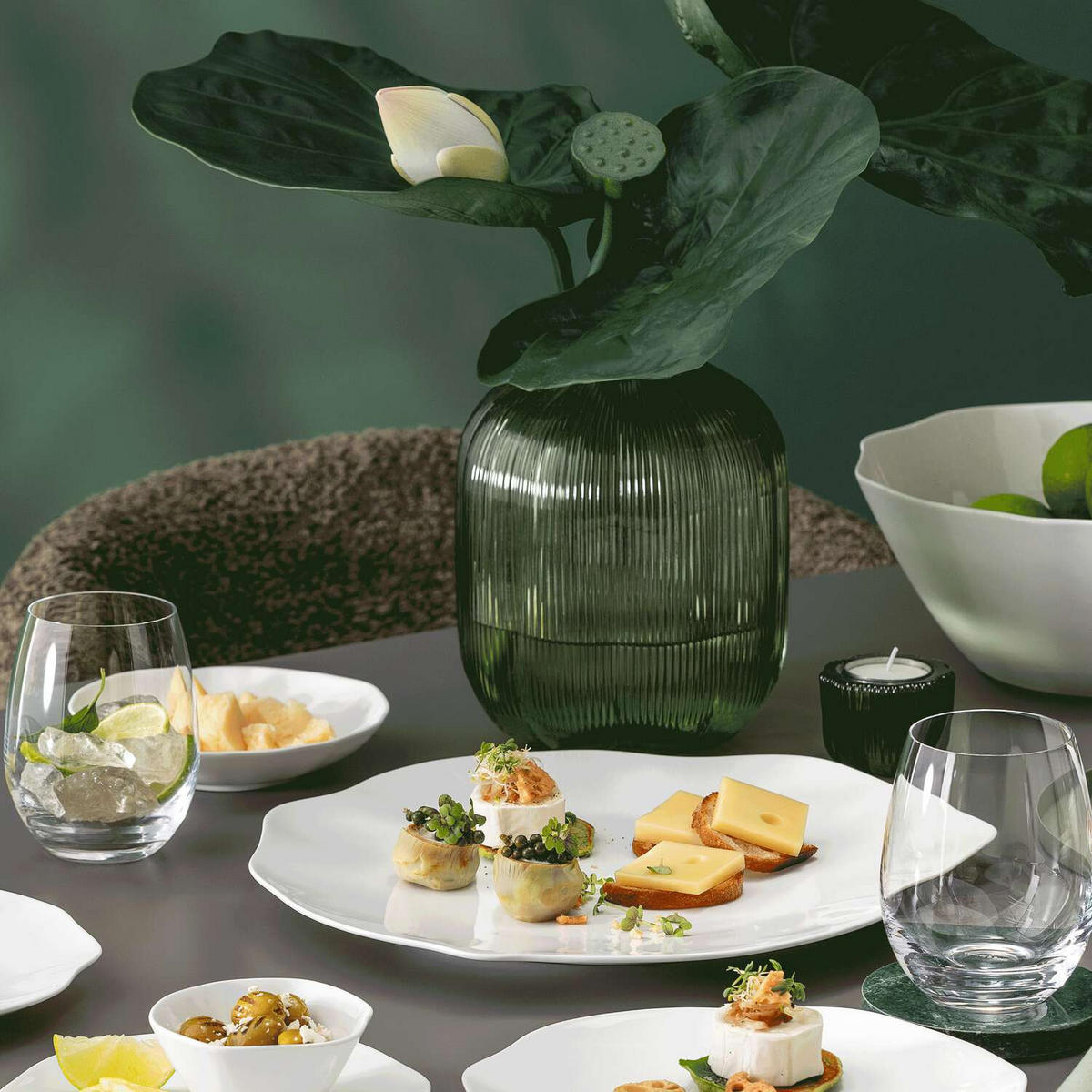 PIZZA- & PASTA-SET Pura weiß 8er Set - Weiß, Keramik (2/2/2cm) - Villeroy & Boch