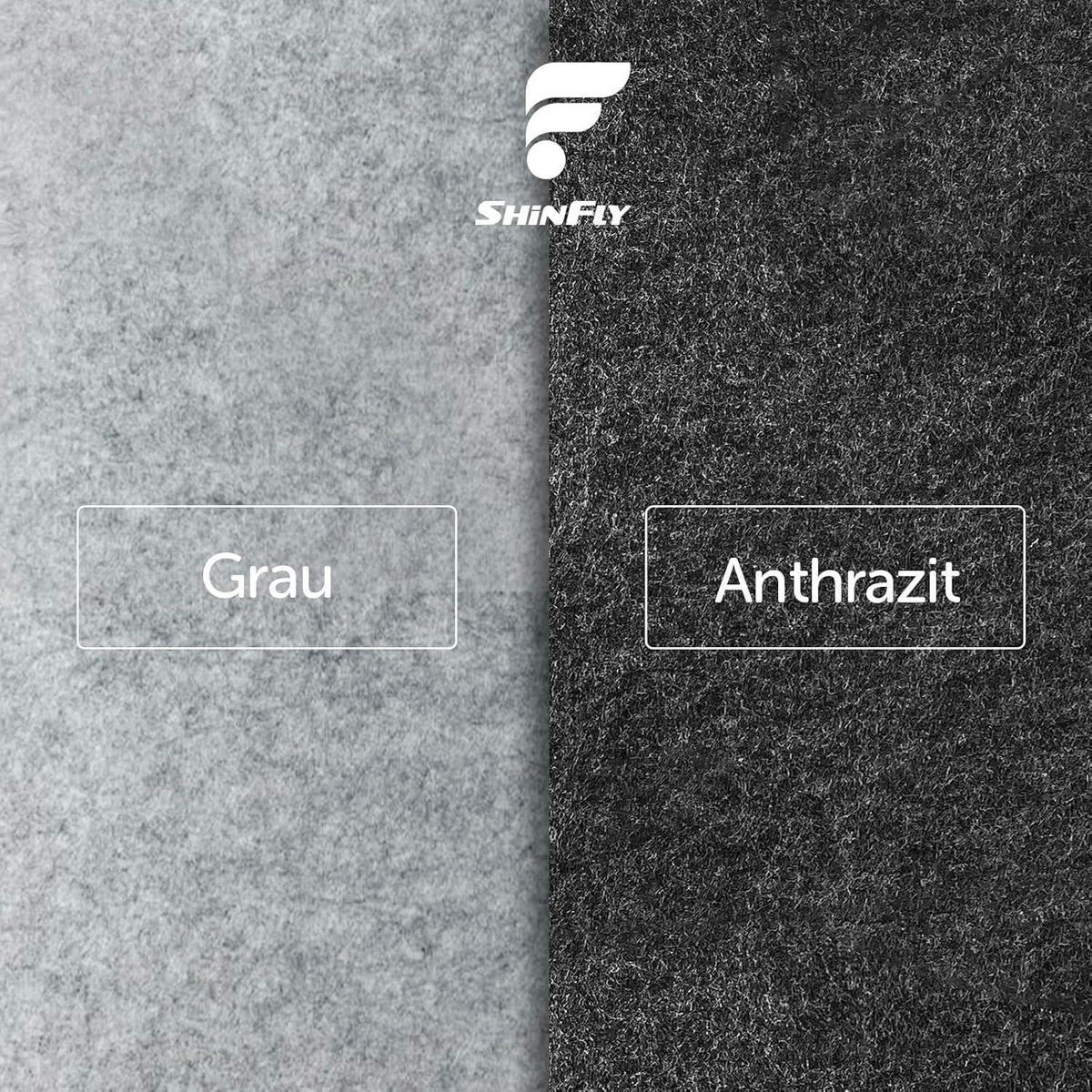 TISCHLÄUFER Filz Anthrazit 100 x 30 cm - Anthrazit, Textil (100/30/1.5cm)