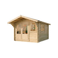GARTENHAUS Holz Manuel - Naturfarben, Holz (338/250/467cm) - Alpholz