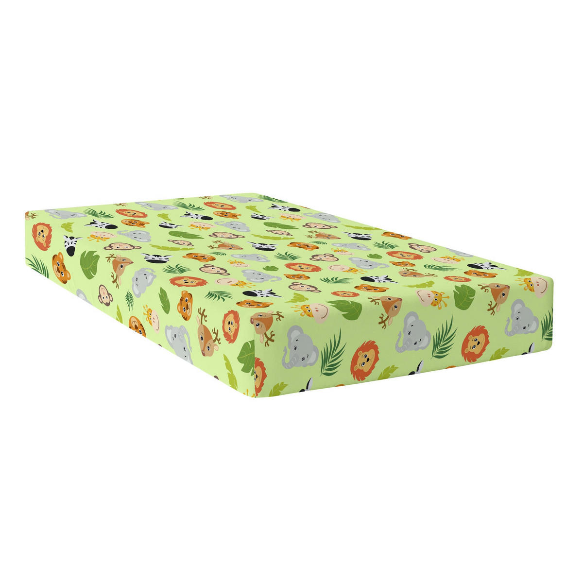 SPANNBETTTUCH wild 105x200x32 cm mehrfarbig - Multicolor, Textil (105/200cm) - Happy Friday