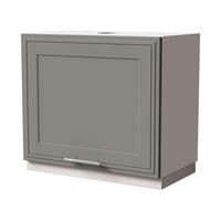 WRASENSCHRANK Salo W8/60 Weiß / Dust Grey Matt 60 / 32,5 / 50cm - Weiß/Grau, Holz/Holzwerkstoff (60/50/32.5cm) - Feldmann-Wohnen