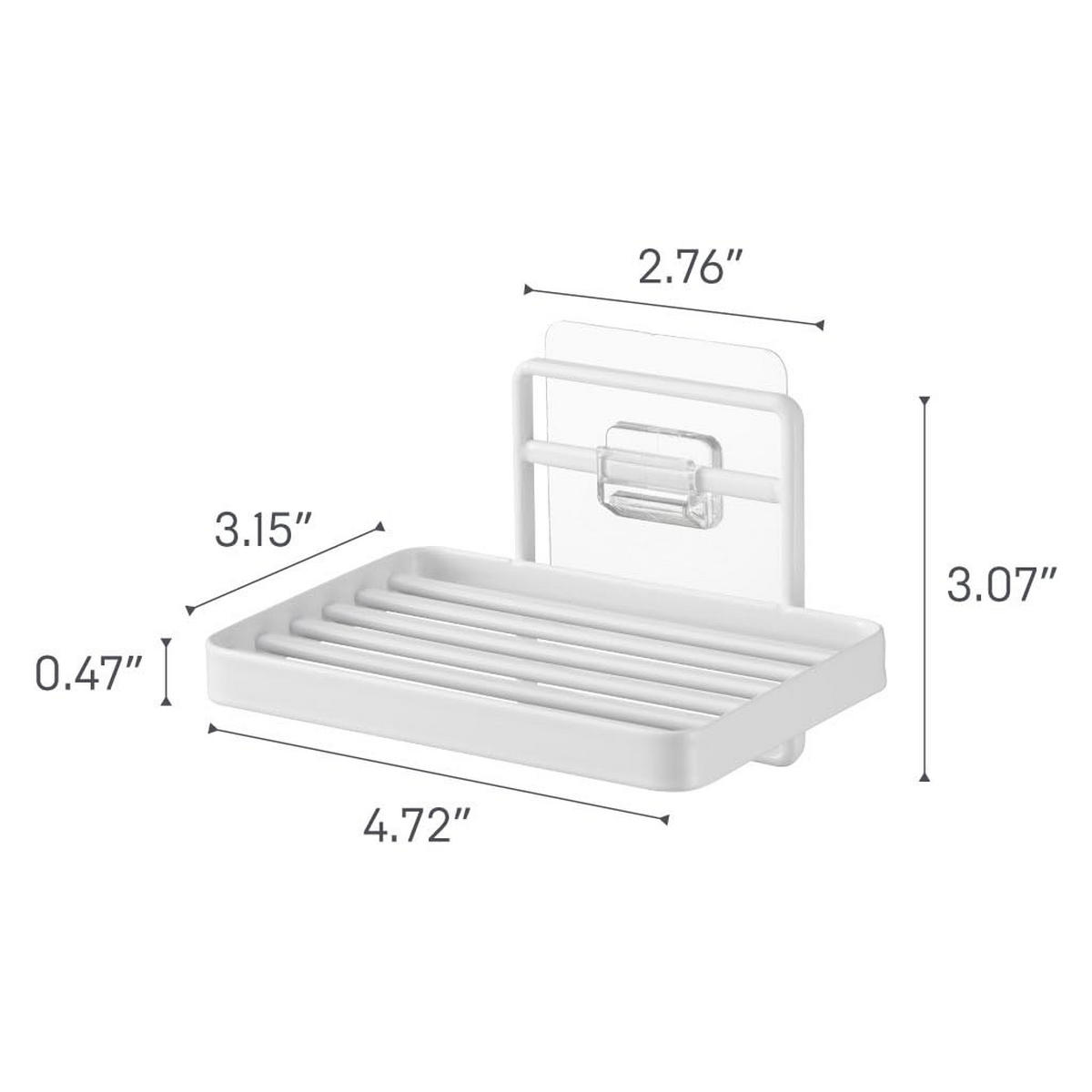 WANDSEIFENHALTER Film Hook 4540 Weiß Metall 7,8 x 12 x 8,5 cm - Weiß, Metall (12/7.8/8.5cm) - Yamazaki