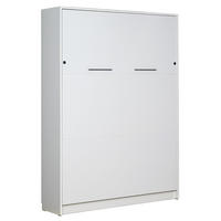 SCHRANKBETT Wandklappbett vertikal SBV 140x200 mit Gasdruckfedern - Weiß - Weiß, Holzwerkstoff (140/200cm) - QMM TraumMöbel