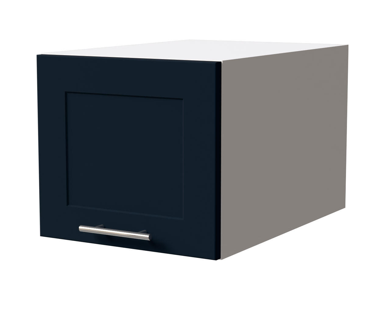 KÜCHENAUFSATZSCHRANK Oslo W6B/40 Weiß Matt / Indigo Matt 40 / 59 / 36cm - Weiß/Dunkelblau, Holz/Holzwerkstoff (40/36/59cm) - Feldmann-Wohnen