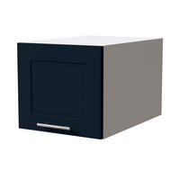 KÜCHENAUFSATZSCHRANK Oslo W6B/40 Weiß Matt / Indigo Matt 40 / 59 / 36cm - Weiß/Dunkelblau, Holz/Holzwerkstoff (40/36/59cm) - Feldmann-Wohnen