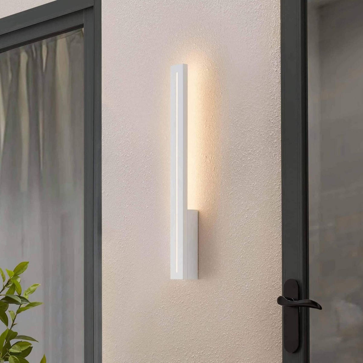 WANDLEUCHTE Noméris, Weiß, 61cm - Weiß, Metall (5/61/6cm) - KOSILUM